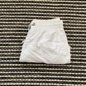 🌿Champion Products Mens White Pocket Lined Logo Pull On Adjustable Trunks L